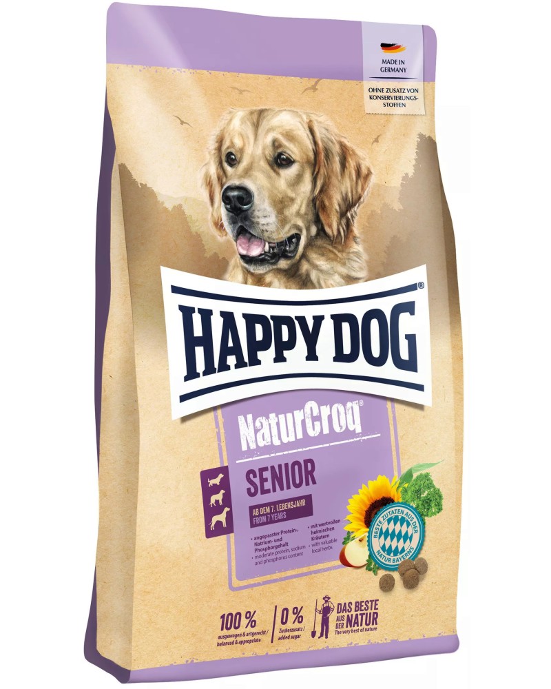 ���� ����� �� ������ Happy Dog Senior - 4 � 15 kg, �� ������� NaturCroq, �� ��� 7 ������ - �����