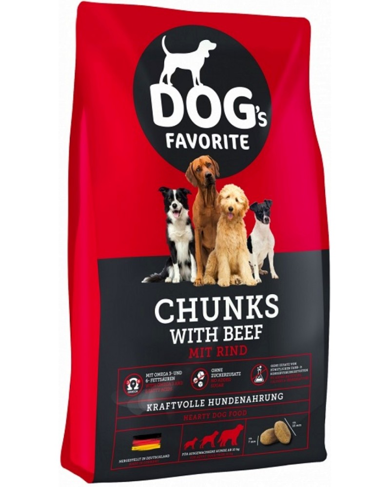 ���� ����� �� ������ Happy Dog DOG's Favorite Chunks - 15 kg, � �������, �� ������ ������ ��� 10 kg, � ����� ������� - �����