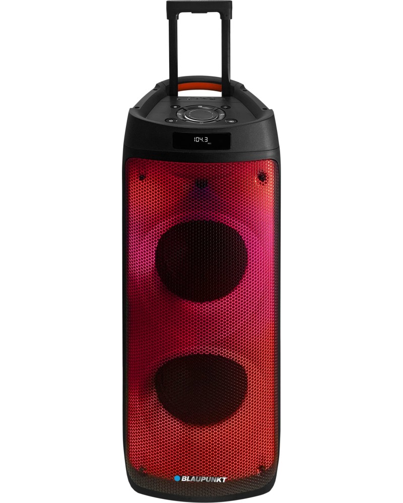 Преносима Bluetooth колона Blaupunkt PB08DB Преносима Bluetooth колона Blaupunkt PB08DB - С LED подсветка и 2 микрофона -