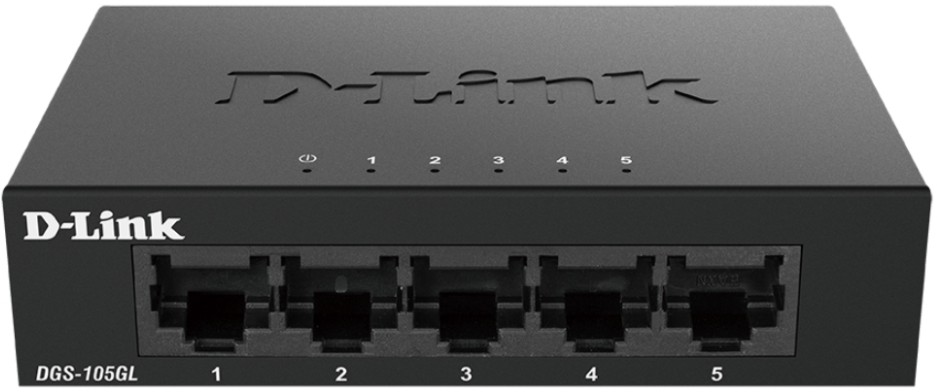 Суич D-Link DGS-105GL Суич D-Link DGS-105GL - 5 порта, 1000 Mbps -
