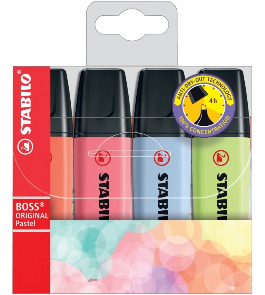  Stabilo Boss Original Pastel - 4  8  - 