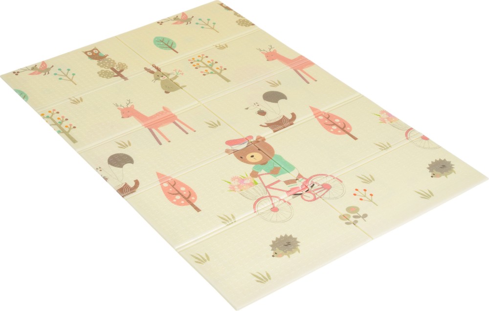 Двулицево сгъваемо килимче за игра Moni Park Time Двулицево сгъваемо килимче за игра Moni Park Time - 120 / 180 / 1 cm, с чанта за съхранение - продукт