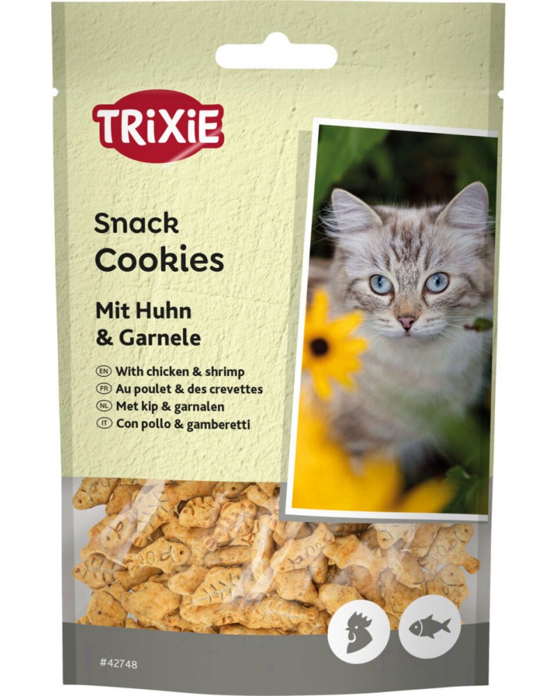 Лакомства за котки Trixie Лакомства за котки Trixie - 50 g, с пилешко и скариди - храна