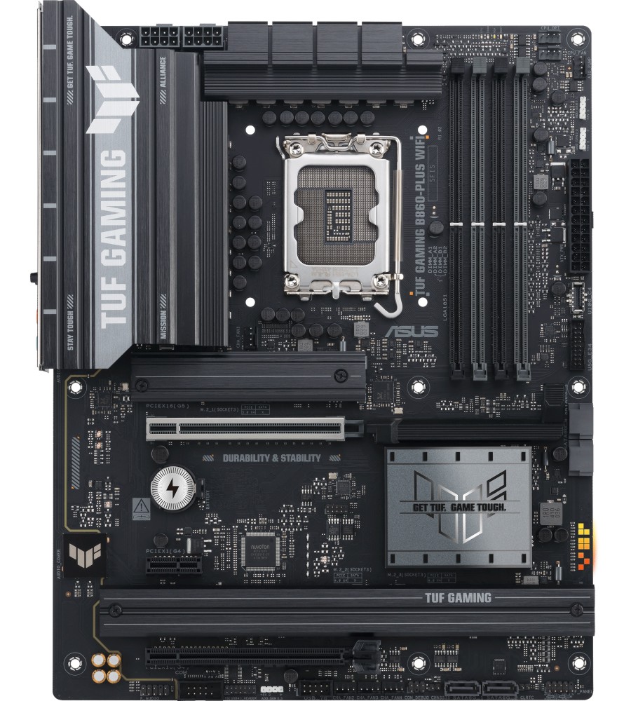 Дънна платка ASUS TUF Gamng B860-Plus WIFI Дънна платка ASUS TUF Gamng B860-Plus WIFI - LGA-1851, Intel B860, DDR5, ATX -