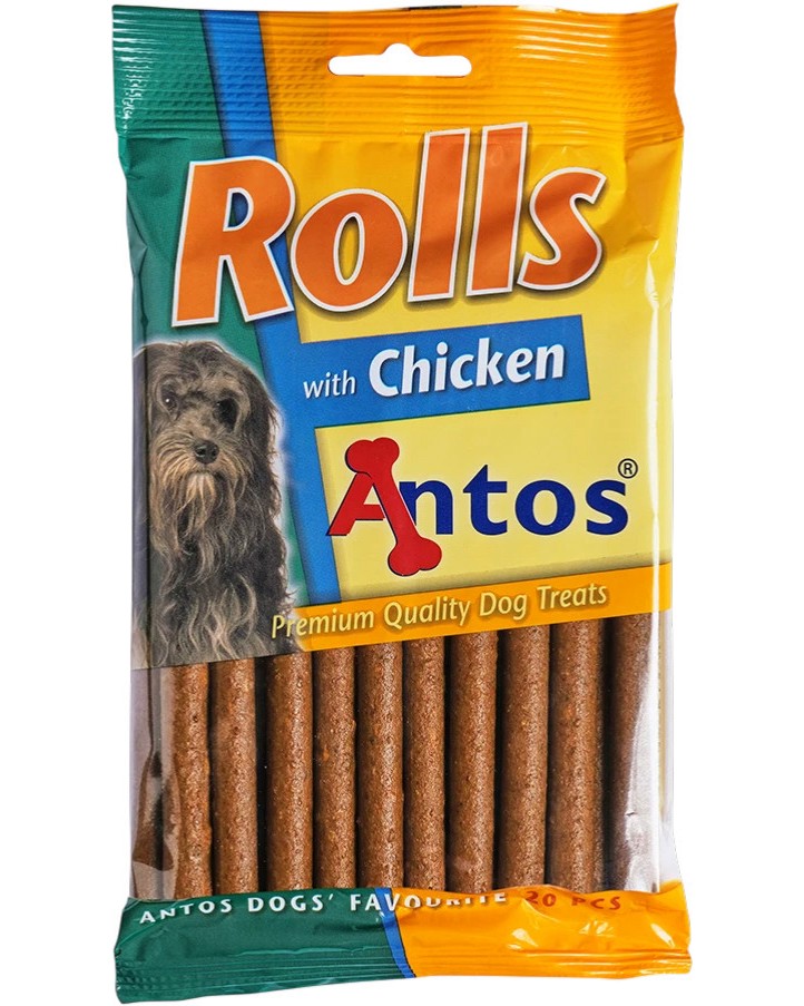 Солети за кучета Antos Rolls Солети за кучета Antos Rolls - 200 g, с пилешко, за всички породи - храна