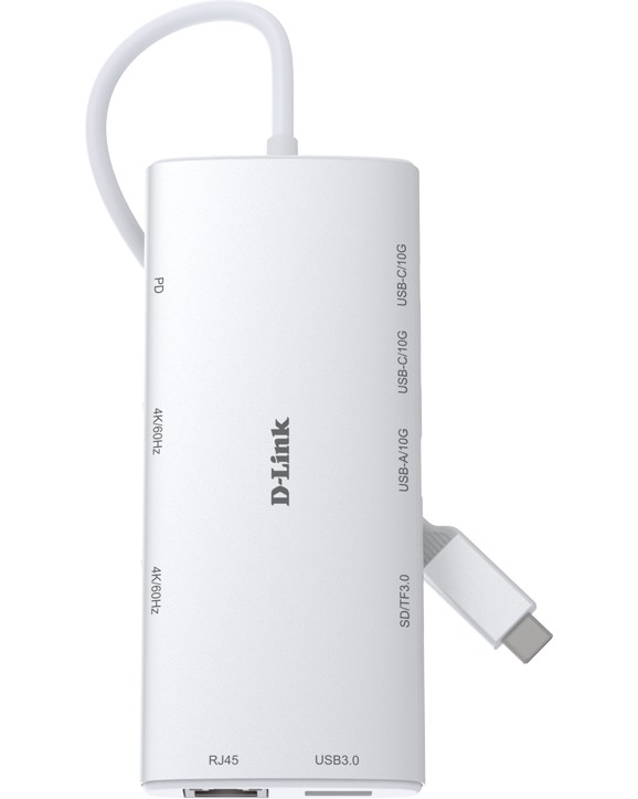 Докинг станция USB-C D-Link DUP-A01 Докинг станция USB-C D-Link DUP-A01 - 10 порта -
