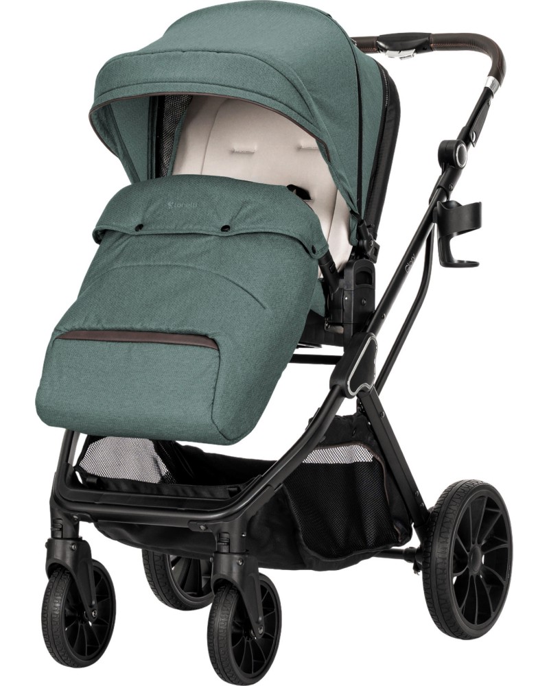 Бебешка количка 2 в 1 Lorelli Glory 2025 Бебешка количка 2 в 1 Lorelli Glory 2025 - С кош за новородено, лятна седалка, чанта и адаптери за кош Aria Luxe - количка