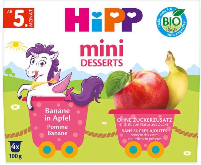 ������� ������� � ������ � ������ HiPP Mini Desserts - 4 � 100 g, �� 5+ ������ - �����