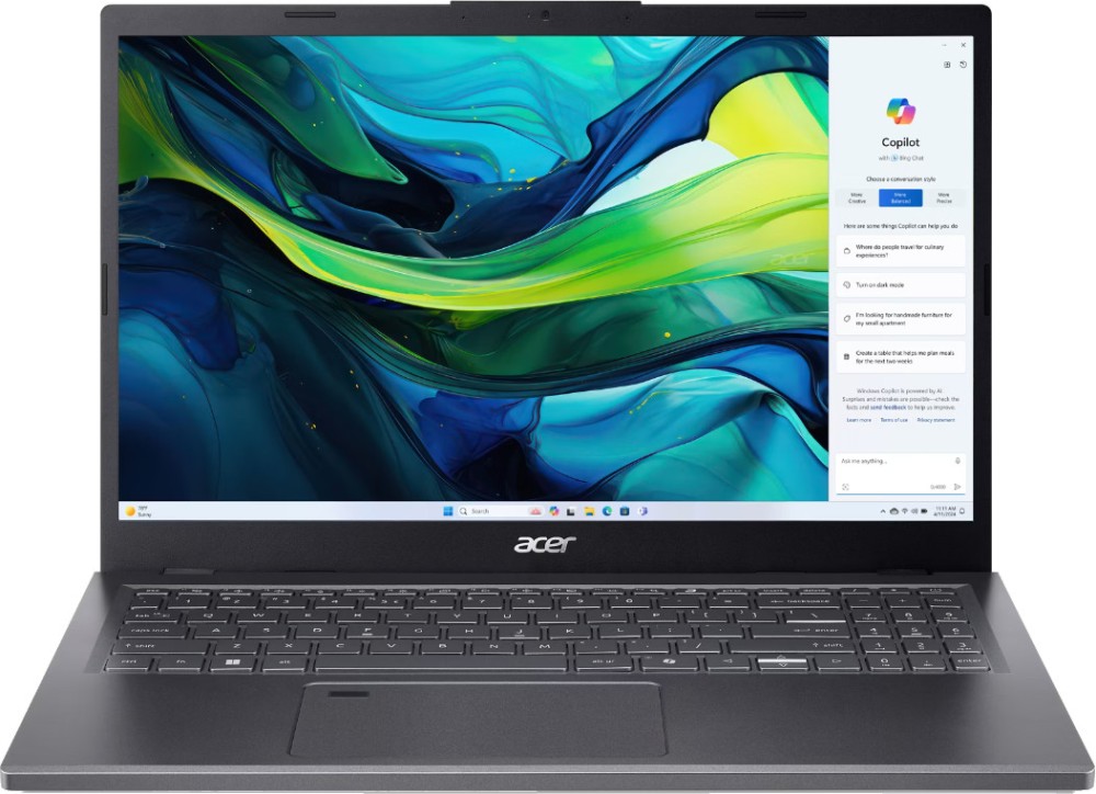  Acer Aspire 15 A15-61M-R7W7 - AMD Ryzen 7 8840HS 3.3 GHz, 15.6" IPS 1920 x 1080, 60 Hz, 16 GB DDR5, 512 GB SSD, No OS - 