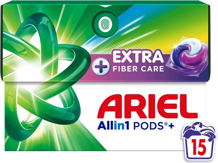    Ariel Extra Fiber Care All in 1 Pods+ - 15  -  