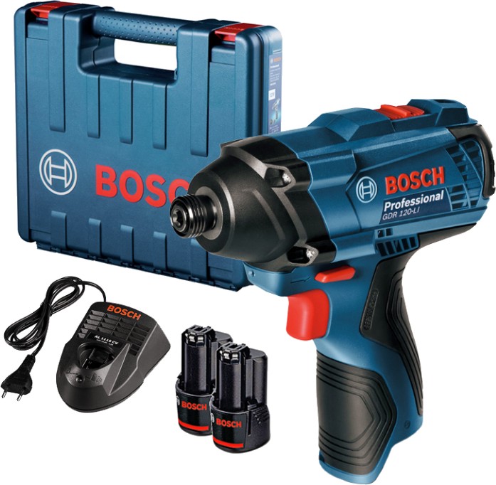 ������������ ������ ��������� 12V Bosch GDR 120-Li - � 2 �������, ������� � ����� - 