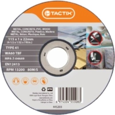       Tactix Multi-Purpose - ∅ 125 / 1 / 22.23 mm - 