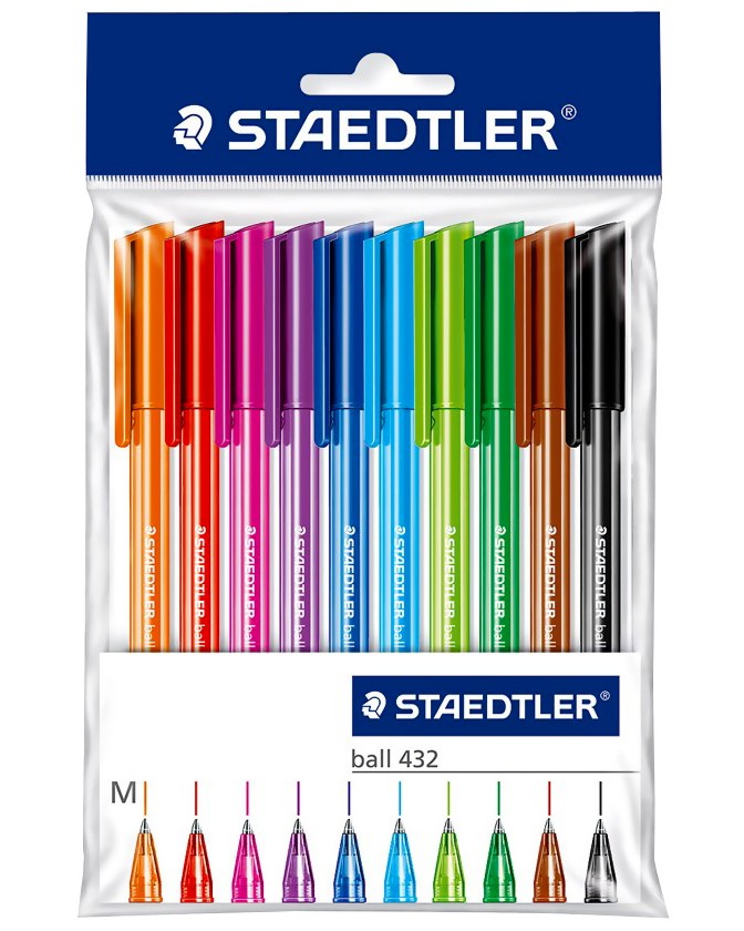 ������ ��������� Staedtler Ball 432 - 10 ����� - 