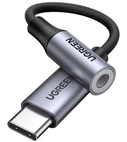 ������� USB-C male ��� 3.5 mm ��� female Ugreen - 10 cm - 