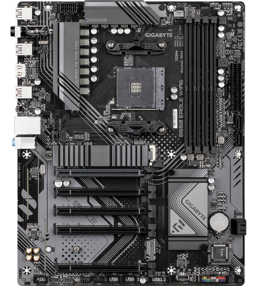 Дънна платка Gigabyte B550 Eagle WIFI 6 Дънна платка Gigabyte B550 Eagle WIFI 6 - AMD AM4, AMD B550, DDR4, ATX -