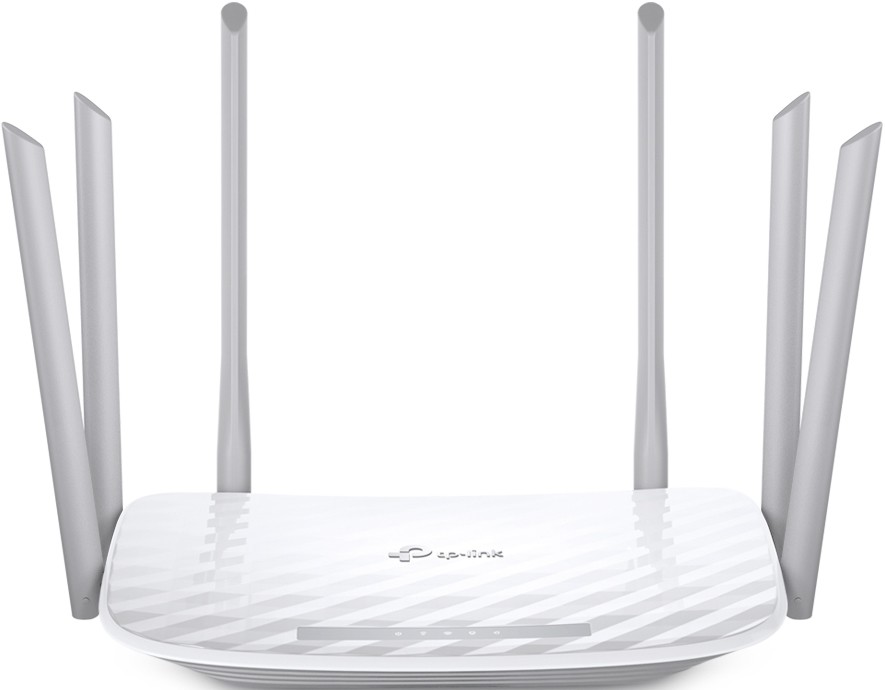 Безжичен рутер TP-Link Archer C86 AC1900 Безжичен рутер TP-Link Archer C86 AC1900 - 2.4 GHz (600 Mbps), 5 GHz (1300 Mbps), 6 антени -