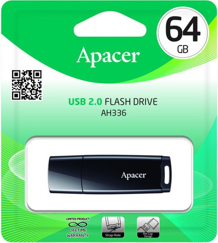 USB-� 2.0 ���� ����� 64 GB Apacer AH336 - 