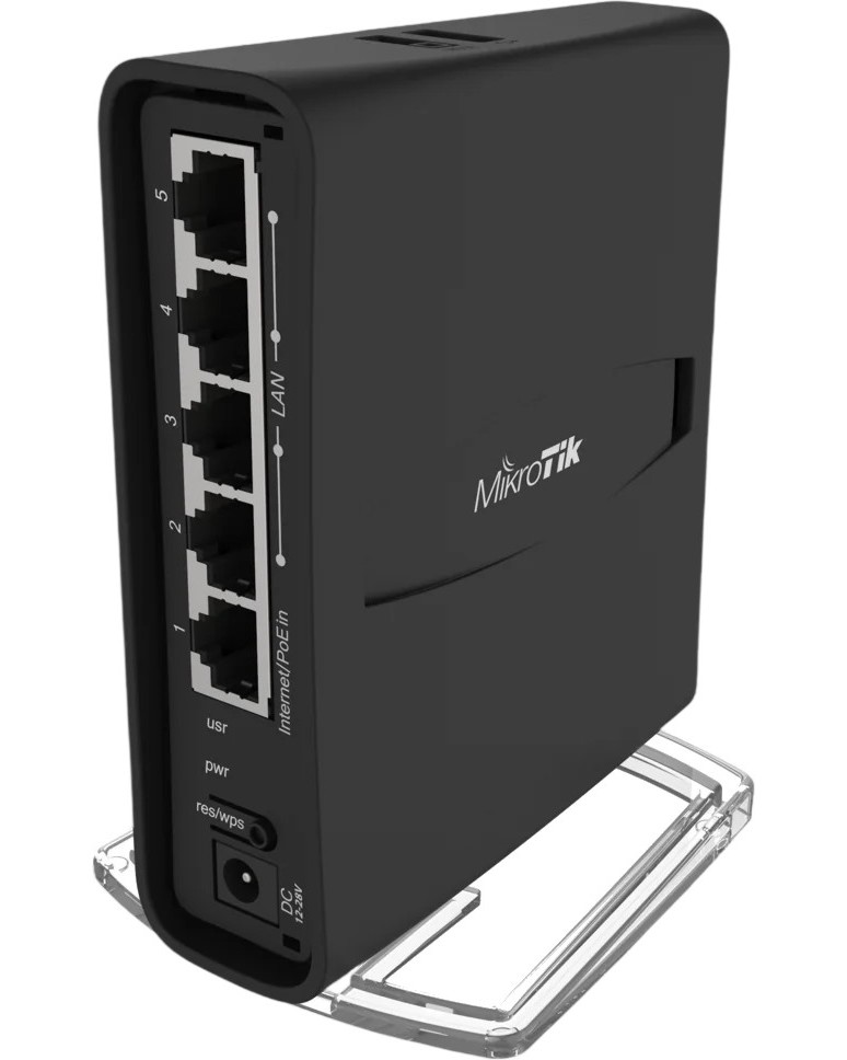 �������� ����� �� ������ MikroTik hAP ac2 - 2.4 GHz (300 Mbps), 5 GHz (867 Mbps) - 