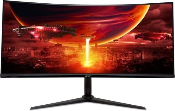  Acer Nitro XZ342CUV3bmiiphx - 34", VA, 180 Hz, 21:9, 2560 x 1440, 1 ms, 2 x HDMI, DisplayPort, AMD FreeSync Premium - 