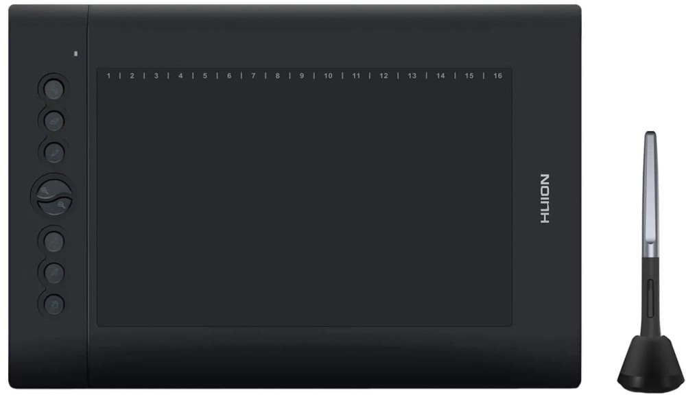   Huion Inspiroy H610PRO V2 - 5080 lpi, 25.4 x 15.8 cm, Micro USB - 