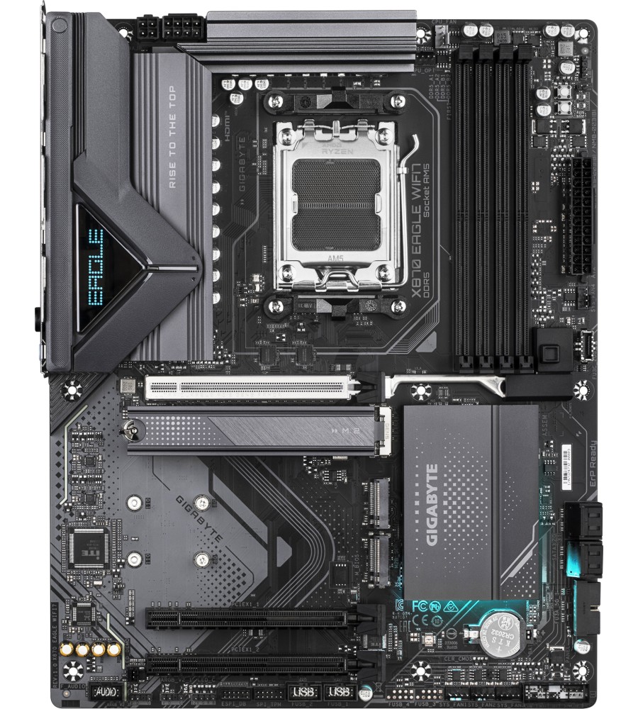 Дънна платка Gigabyte X870 Eagle WIFI 7 Дънна платка Gigabyte X870 Eagle WIFI 7 - AMD AM5, AMD X870, DDR5, ATX -