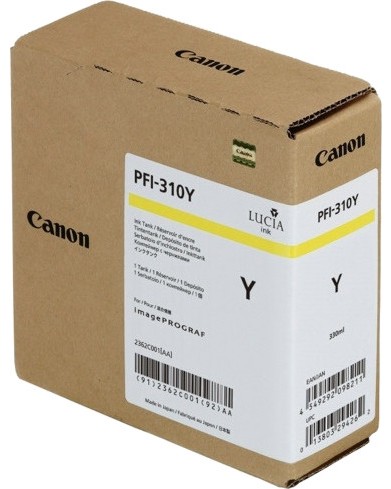 Касета с мастило за принтер Canon PFI-310 Yellow Касета с мастило за принтер Canon PFI-310 Yellow - 330 ml -