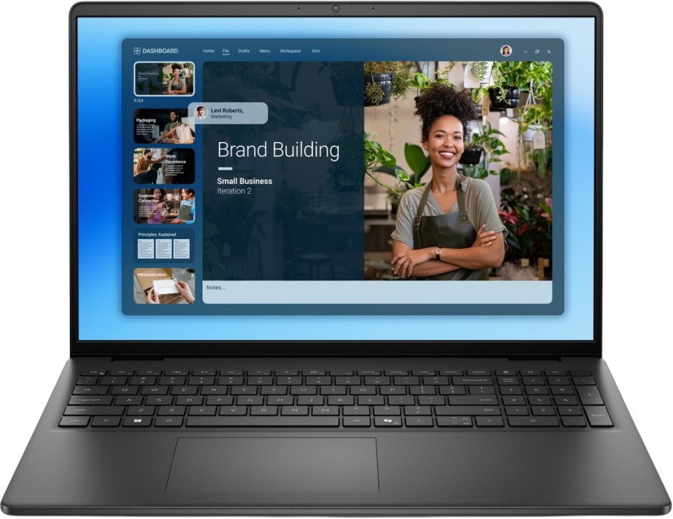 Лаптоп Dell 16 DC16250 Лаптоп Dell 16 DC16250 - Intel Core 5 120U 3.8 GHz, 16" IPS 1920 x 1200, 60 Hz, 16 GB RAM DDR5, 1 TB SSD, Windows 11 Pro -