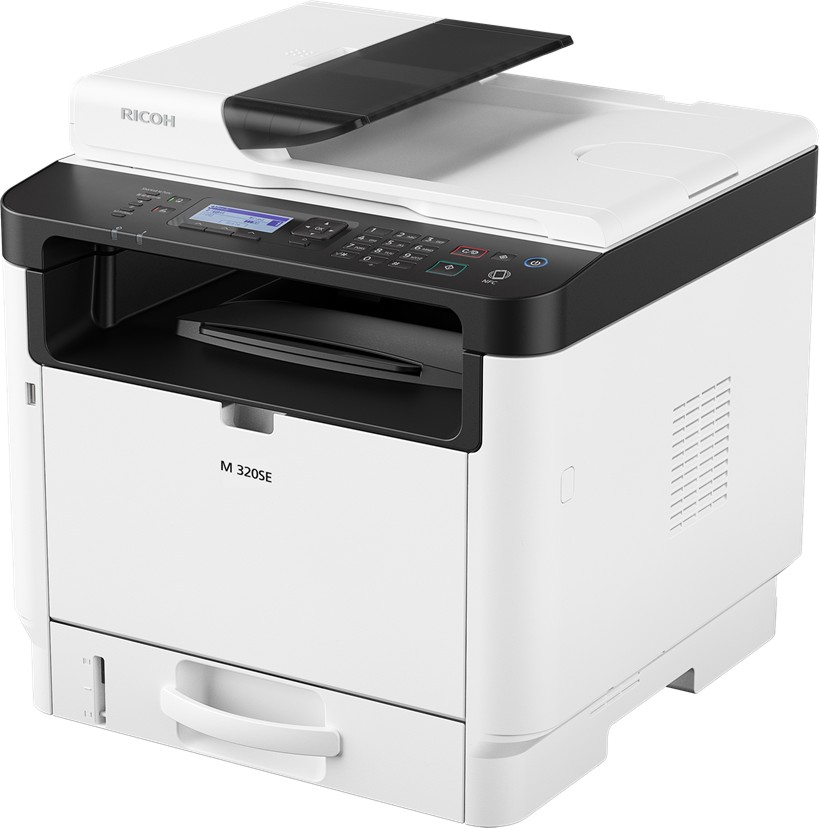 Мултифункционално мастиленоструйно устройство RICOH M 320SE Мултифункционално мастиленоструйно устройство RICOH M 320SE - Принтер / копир / скенер, 1200 x 1200 dpi, 32 ppm, USB, A4, ADF -