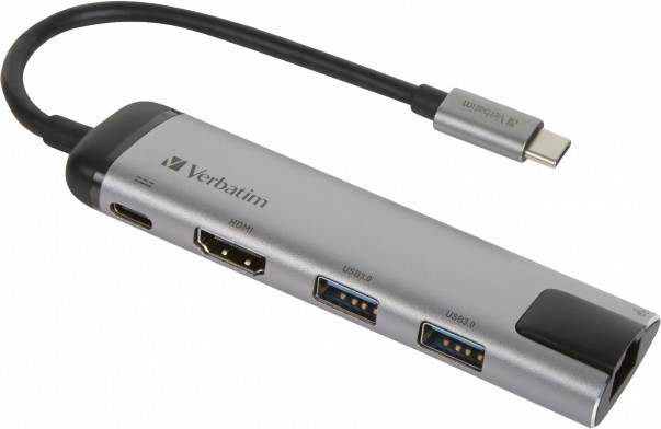 Докинг станция USB-C Verbatim Докинг станция USB-C Verbatim - 5 порта -