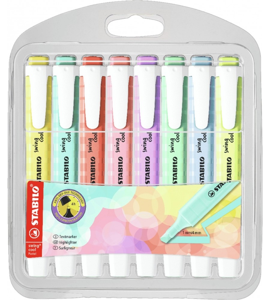   Stabilo Swing Cool Pastel - 8  - 