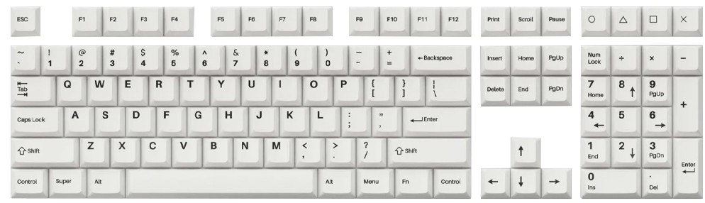 ������� �� ��������� ���������� Keychron - 219 ����, ANSI Layout, MX, Double-Shot PBT, OEM - 