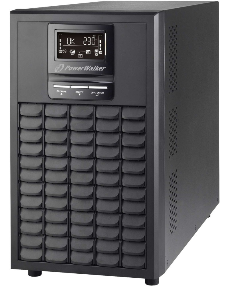 ������������� �������������� ���������� PowerWalker VFI 3000 CG PF1 - 3000 VA, 3000 W, 8 x IEC C13, 6 x 12 V / 9 Ah, USB, RS232, On-Line - 