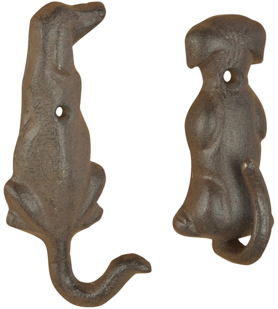 Чугунени закачалки за стена Esschert Design - Куче Чугунени закачалки за стена Esschert Design - Куче - 2 броя от серията Best for Boots -