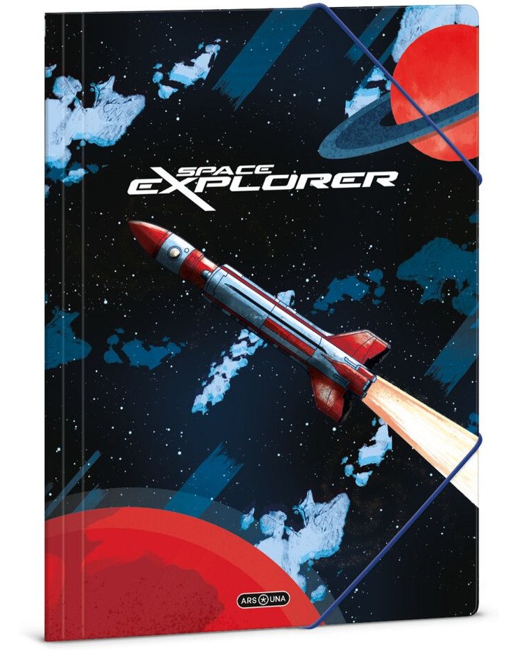 Папка с ластик Ars Una Space explorer Папка с ластик Ars Una Space explorer - За формат A4 -