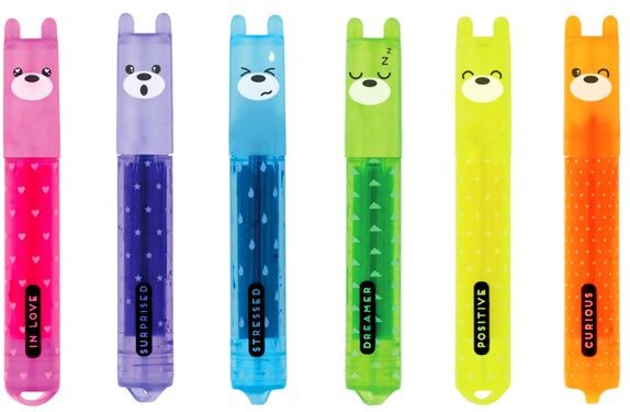 Мини текст маркери Legami Teddy's Mood Мини текст маркери Legami Teddy's Mood - 6 цвята -