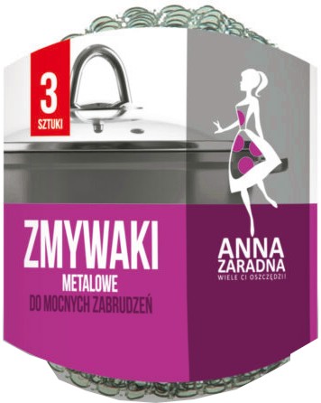 Домакинска телена гъба за тиган Anna Домакинска телена гъба за тиган Anna - 3 броя - продукт