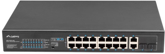 ���� Lanberg RSFE-16P-2C-250 - 16 x 100Base-T, 2 x SFP, 1 Gbps - 