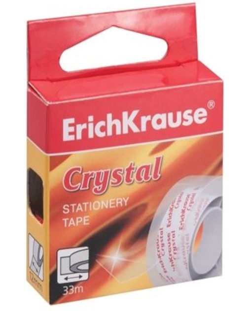 Самозалепващо прозрачно тиксо Erich Krause Crystal Самозалепващо прозрачно тиксо Erich Krause Crystal - 1.8 x 3300 cm -