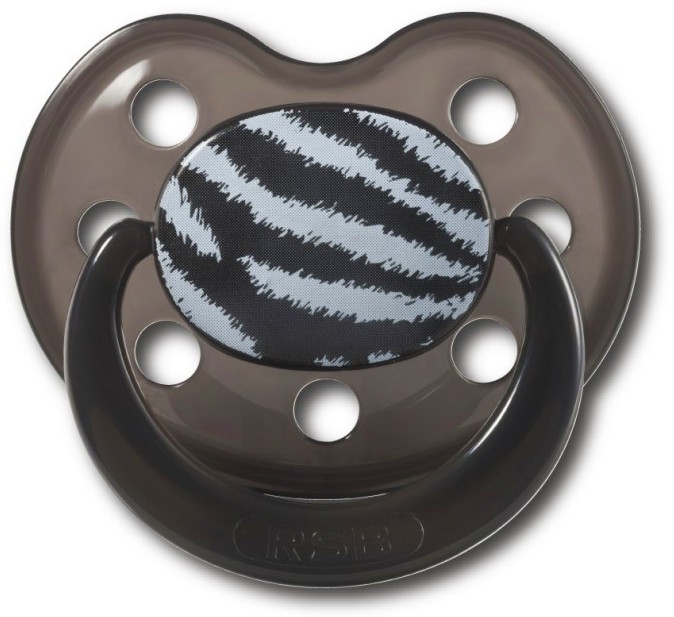 Ортодонтична залъгалка Rock Star Baby Ортодонтична залъгалка Rock Star Baby - От серията Зебра, за 0-6 месеца - залъгалка