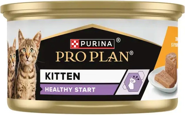 ������ �� ����� Purina Pro Plan Healthy Start Kitten - 85 g, � �������, �� 1 �� 12 ������ - �����