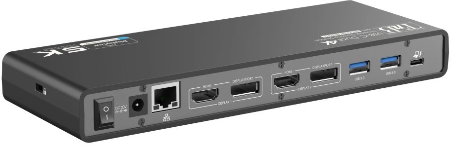   T'nB - 14  (4x USB-A 3.0 , 2x USB-C, 2x HDMI , 1x RJ-45 , 1 VGA , 2x Dispaly , 2x 3.5 mm ) - 