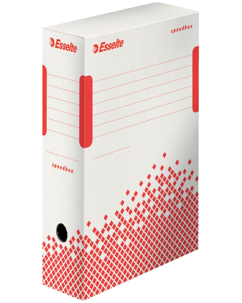 Вертикална архивна кутия Esselte Speedbox Вертикална архивна кутия Esselte Speedbox - 24.5 / 34.5 / 10 cm -