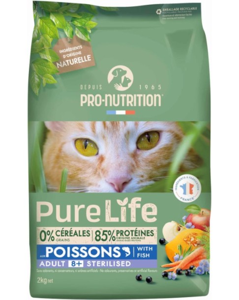            Pro-Nutrition Adult Sterilised - 2  8 kg,  ,   Pure Life Cat,  8  - 