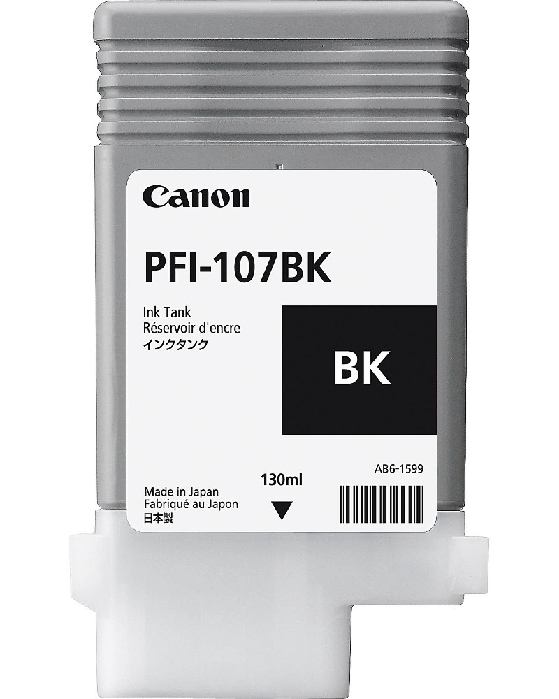 Пигментно мастило Canon PFI-107 Black Пигментно мастило Canon PFI-107 Black - 130 ml -