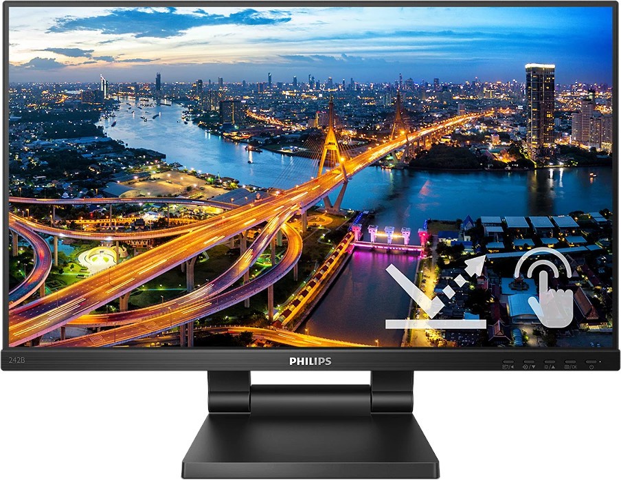 Монитор Philips 242B1TC Монитор Philips 242B1TC - 23.8", IPS, 75 Hz, 16:9, 1920 x 1080, 4 ms, HDMI, VGA, DisplayPort, Adaptive-Sync -