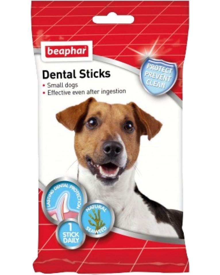 Дентални пръчици за кучета Beaphar Dental Sticks Small Дентални пръчици за кучета Beaphar Dental Sticks Small - Опаковка от 7 броя, за малки породи - продукт