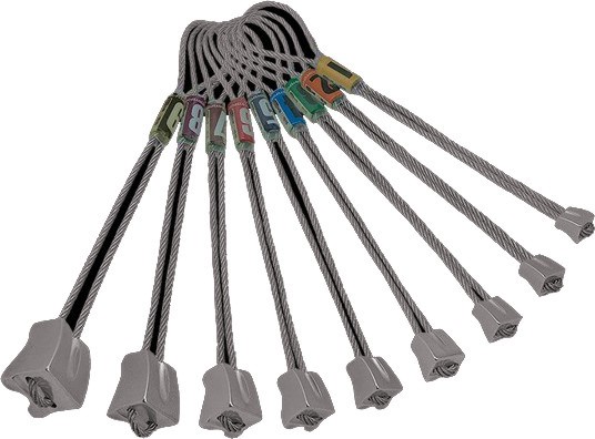 Комплект клеми Rock Empire Climbing Stoppers 1-9 Комплект клеми Rock Empire Climbing Stoppers 1-9 - 9 броя -