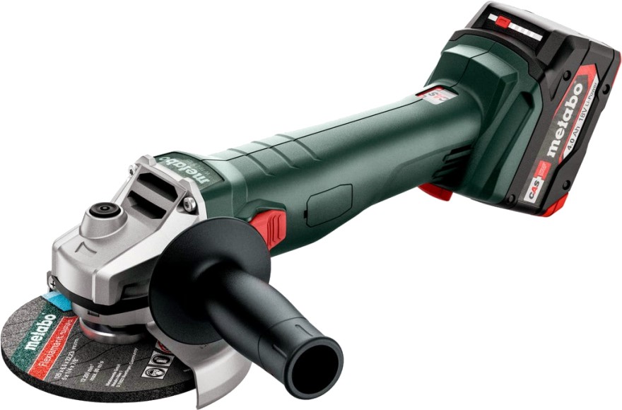 Акумулаторен ъглошлайф Metabo W 18 L 9-125 Акумулаторен ъглошлайф Metabo W 18 L 9-125 - С 2 батерии и аксесоари -