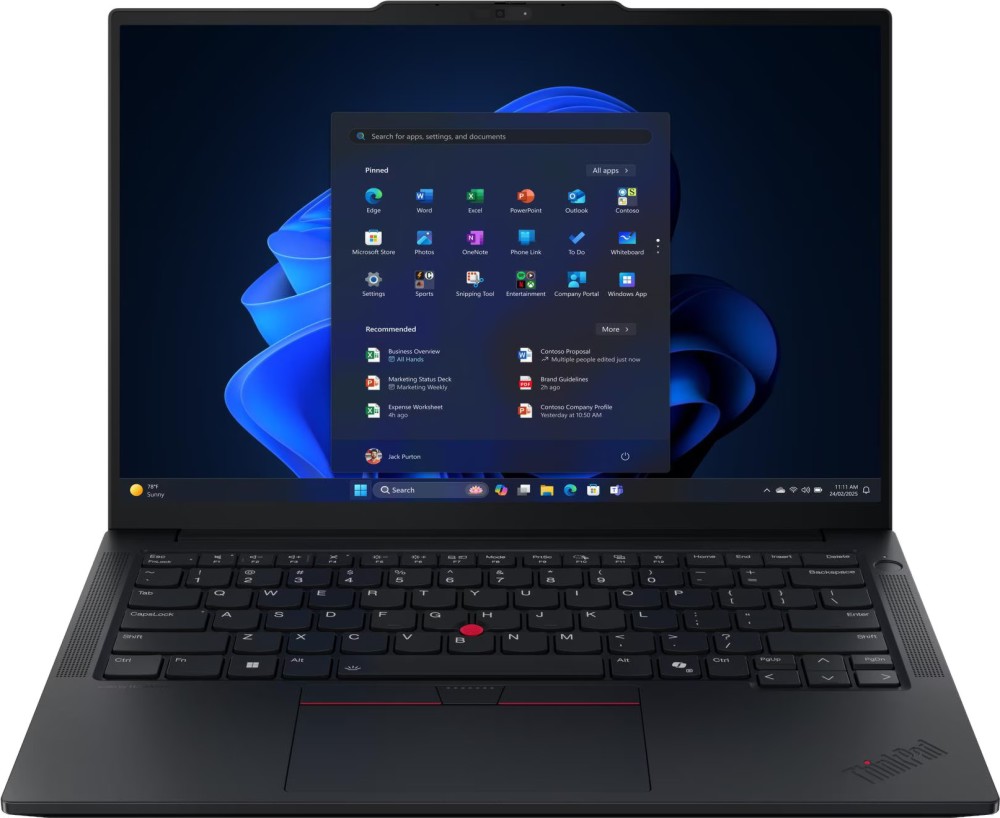 Лаптоп Lenovo ThinkPad E14 G7 Лаптоп Lenovo ThinkPad E14 G7 - AMD Ryzen 7 250 3.3 GHz, 14" IPS 1920 x 1200, 60 Hz, 32 GB RAM DDR5, 1 TB SSD, No OS -