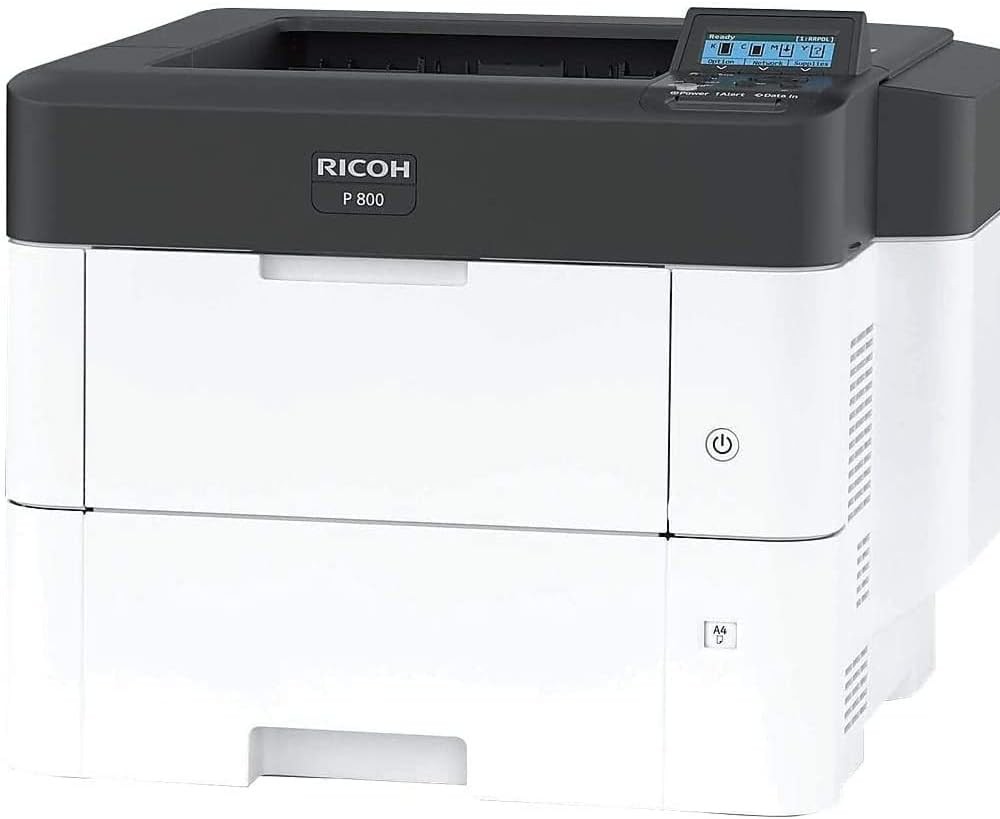 Лазерен монохромен принтер RICOH P 800 Лазерен монохромен принтер RICOH P 800 - 1200 x 1200 dpi, 55 pages/min, двустранен печат, USB, Network, NFC, A4 -